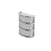 Mini Barrel Diamond Pave component